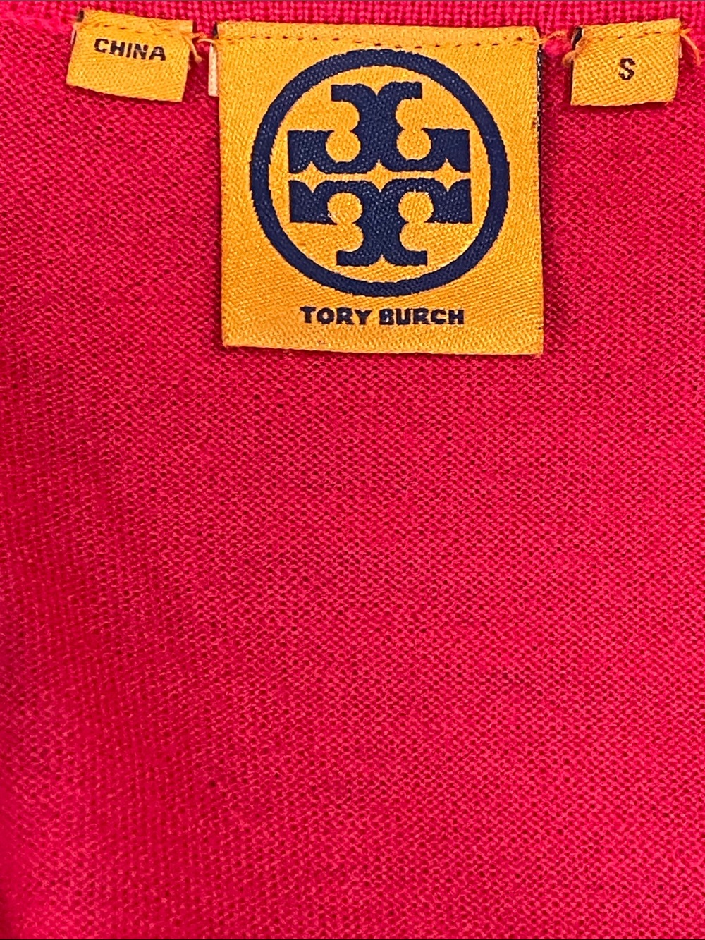 Tory Burch Pink Ruffle Open Front Cardigan Merino Wool Size Small - Picture 3 of 14
